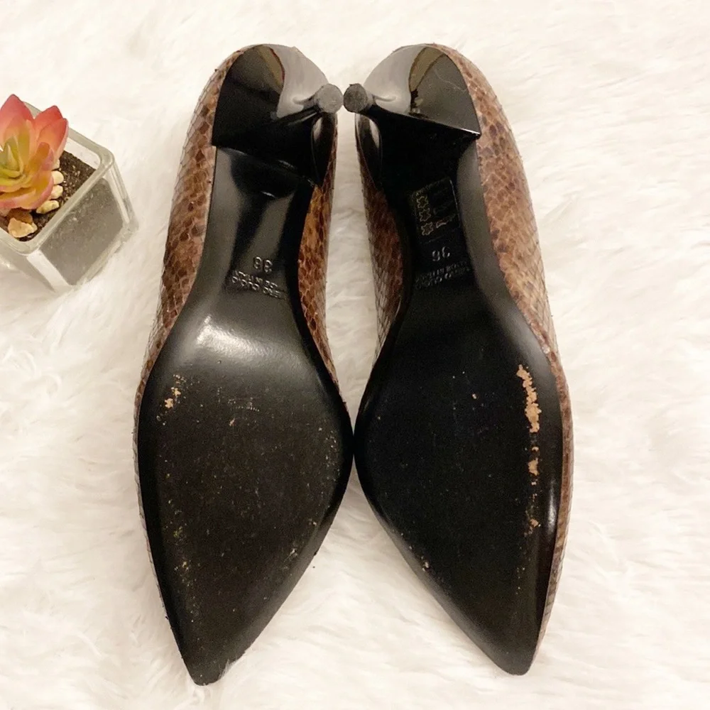 ROBERTO FESTA | Snakeskin leather pointed toe heel Milano women’s 6 - Picture 9 of 9